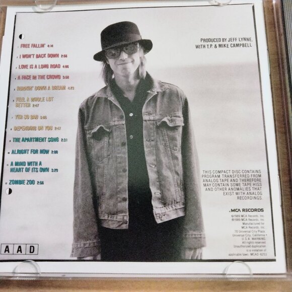 Tom Petty Full Moon Fever CD Album - Picture 5 of 5